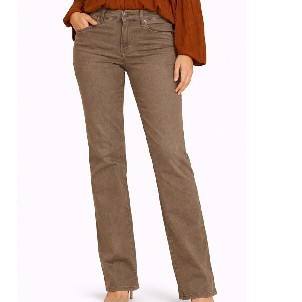 Not Your Daughters Jean NYDJ Jeans Legging stretch Lift Tuck Technology brown 8
